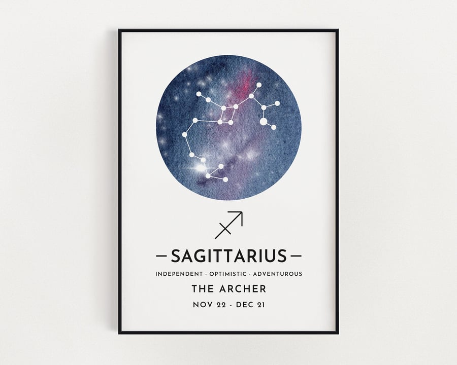 Sagittarius Constellation Print
