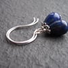 Lapis Lazuli and Sterling Silver Drop Earrings