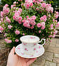 Summer Seconds Rose Garden Tea Cup Candle with Saucer - Image 1