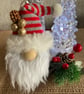 Red & Grey Nordic Gnome Pinecone Tree Decoration