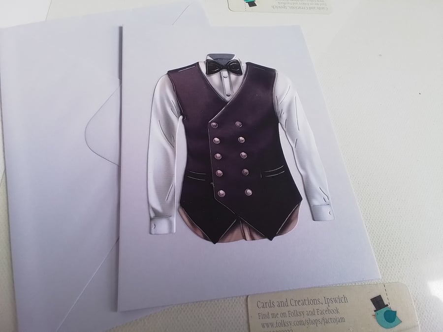 Handmade card. Card for him. New job card. Ref 080