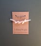 Five white sea glass stitch markers - Image 2