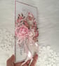 Luxury Pink Santa Christmas Card. Pink Ice Skates Card. 3D Christmas Card. (30) - Image 6