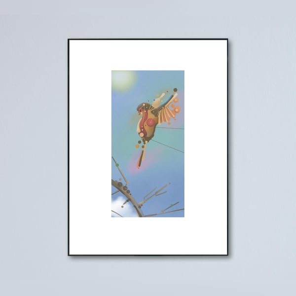 Surreal Robin print, 1 only