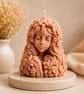 Luxoria Floral Goddess Candle Handmade Soy Wax Decorative Candle Aesthetic Gift 