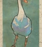 Goose linocut print - Image 3
