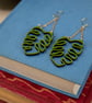 Laser Cut Monstera Earrings - Image 1