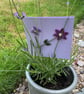 Quilled Purple Daisy & Butterfly Greetings Card - Image 1