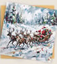 Santa's Sleigh Ride – Premium Festive Greeting Card