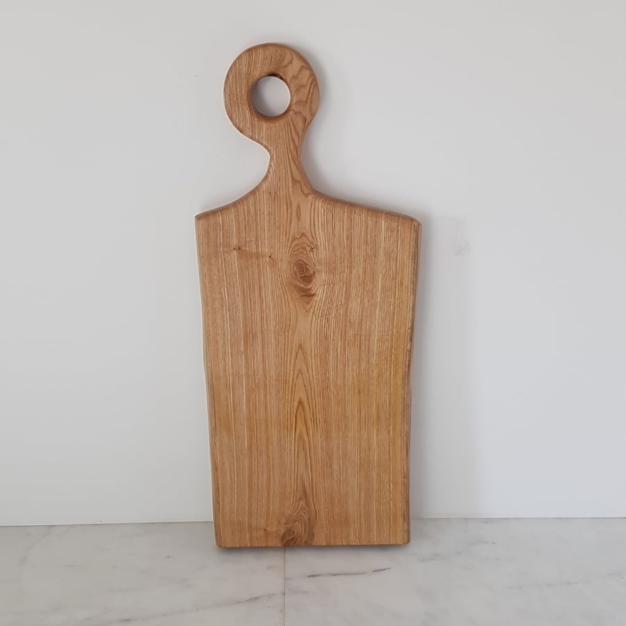 Perfectly Imperfect No166 Live Edge Solid English Ash Large Chopping Board