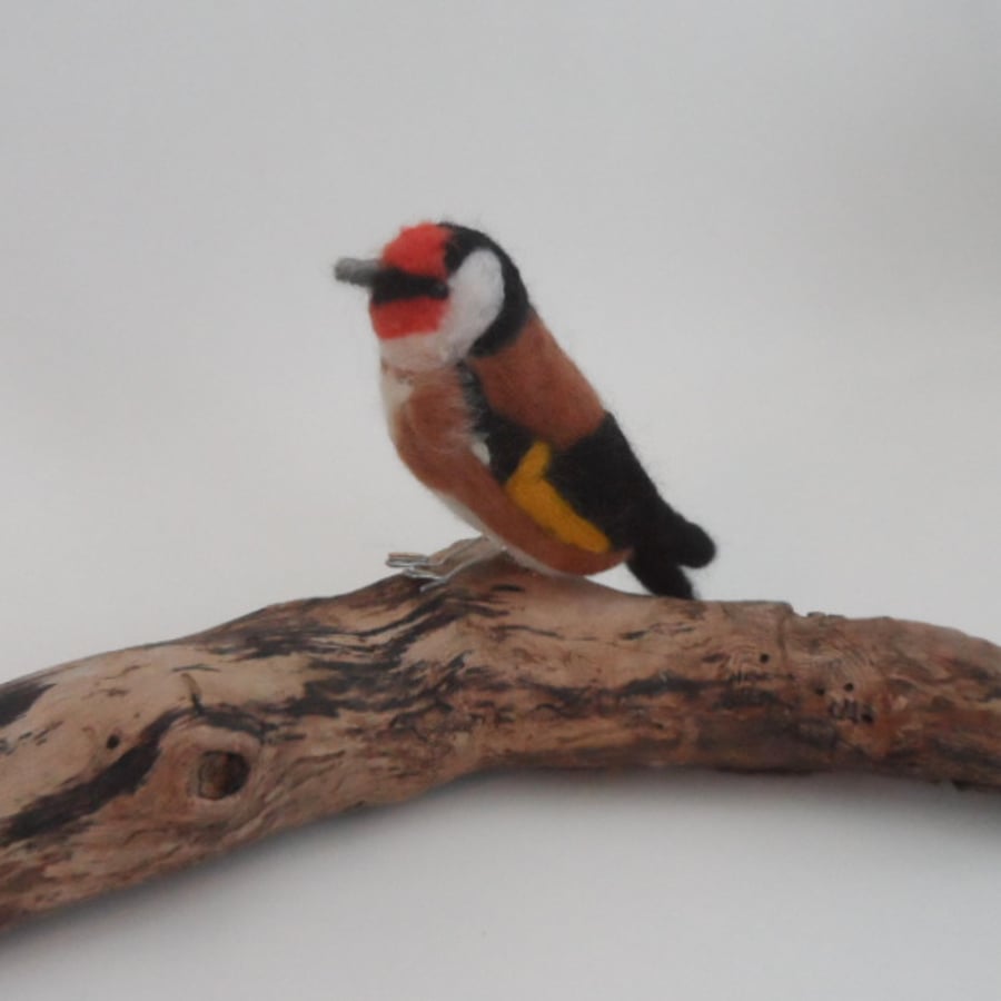 British Garden Birds - Needle Felted Goldfinch