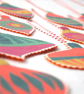 Fabric Christmas Baubles - pack of 5 - Image 8