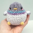 Handmade pigeon plushie crochet toy 