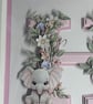 Handmade 3D Custom Letter "H" Wall Decor, Shadow Box Nursery Gift - Image 4