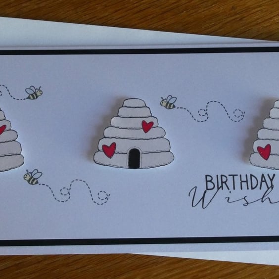 Birthday Wishes Card - Bees