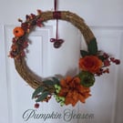 Autumn Harvest Wreath - Pumpkin Season (30cm)