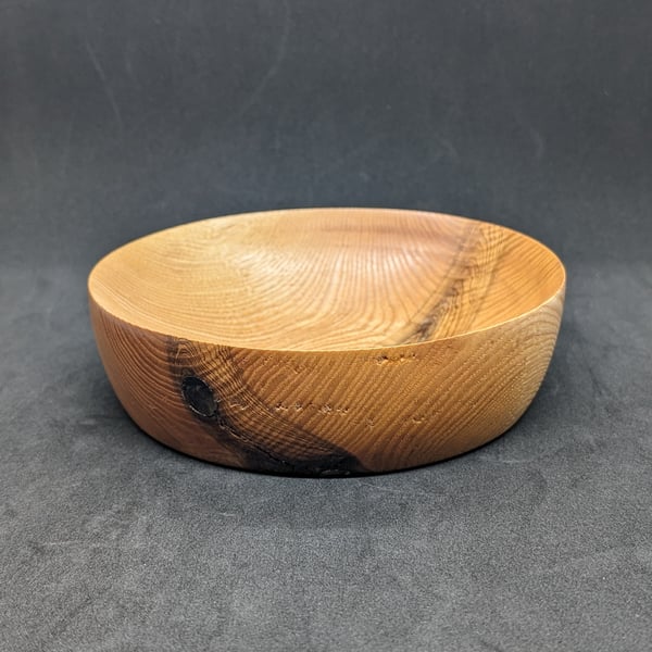 Handcrafted, Lathe turned Ash bowl with clear resin