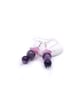 Amethyst earrings, charming earrings, gift for her, mother's day gift - Image 2