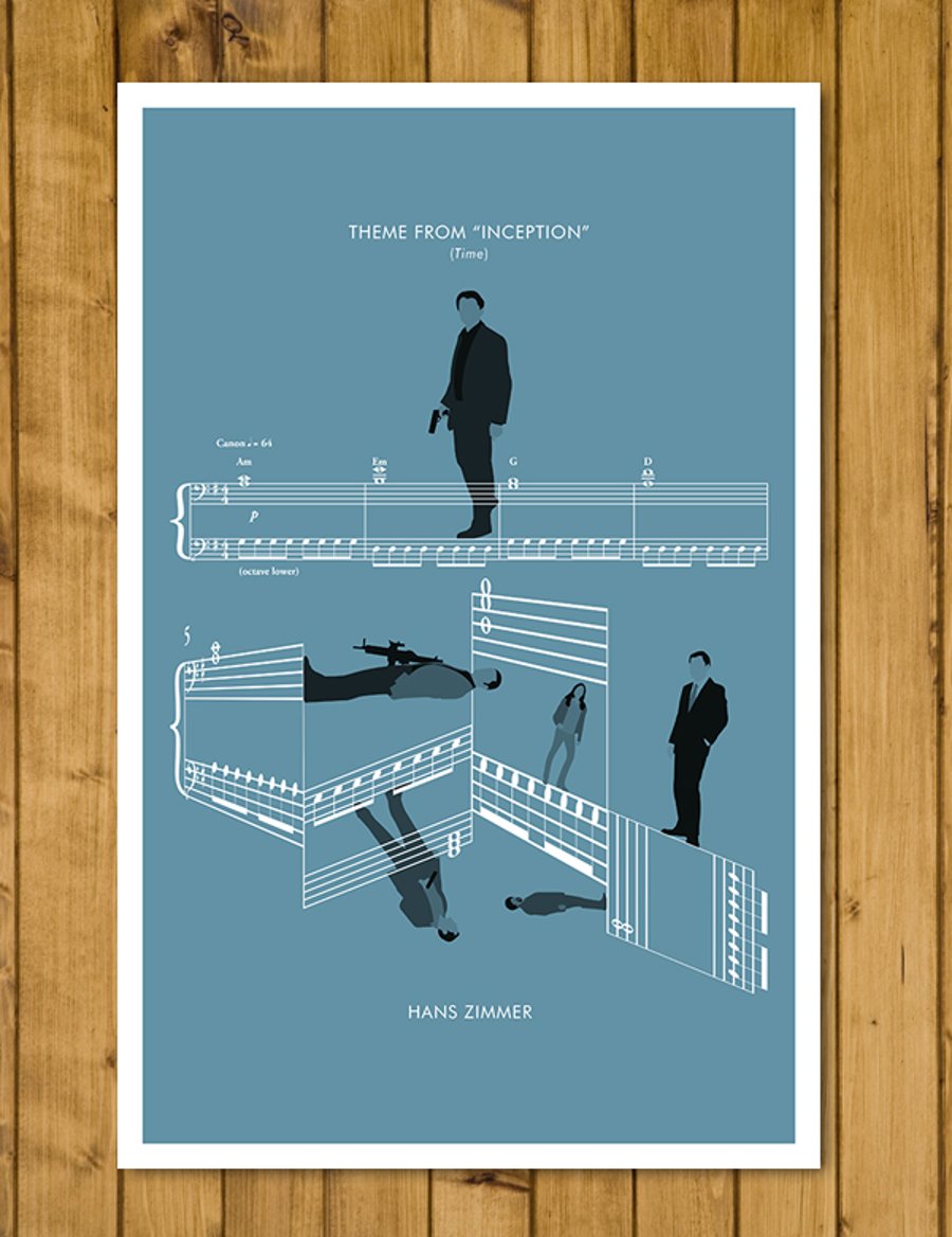 Inception - ‘Time’ by Hans Zimmer - Movie Classics Poster - Various Sizes