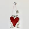 'A Big Hug' Mr Bear is Holding a Heart - Hanging Decoration