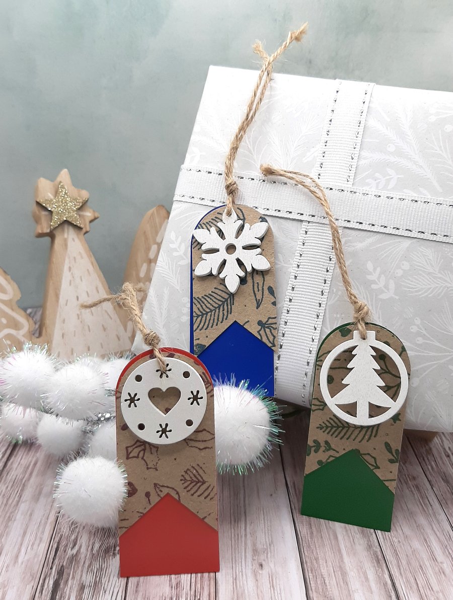 Rustic Style Wooden Charm Handmade Gift Tags