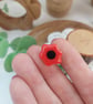 Poppy Pin Badge, Poppy Brooch, Red Flower Badge, Remembrance Poppy - Image 6