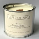 Luxury Linen Soy Candle - Clean Cotton Candle - Luxury Home Fragrance Candle