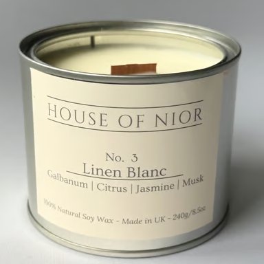 Luxury Linen Soy Candle - Clean Cotton Candle - Luxury Home Fragrance Candle