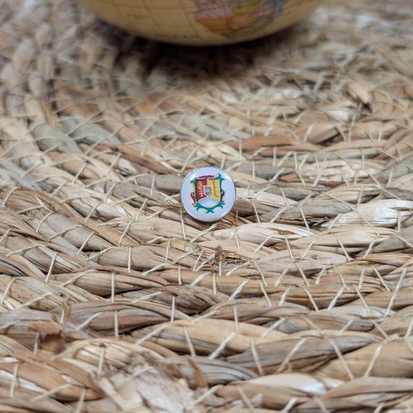 Nayarit Flag Map Pin – Mexico Travel Map Push Pin for Wooden Maps, Nayarit Map