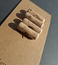 Set of four driftwood toggle buttons with single hole - Image 5