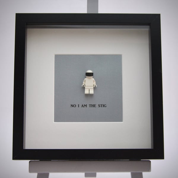 The Stig custom mini Figure framed picture 