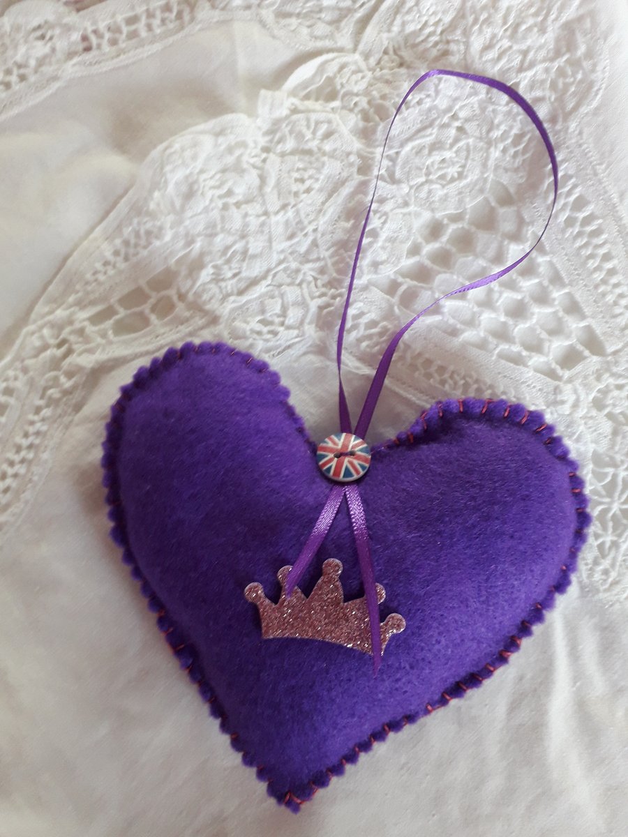 Purple Royal Heart