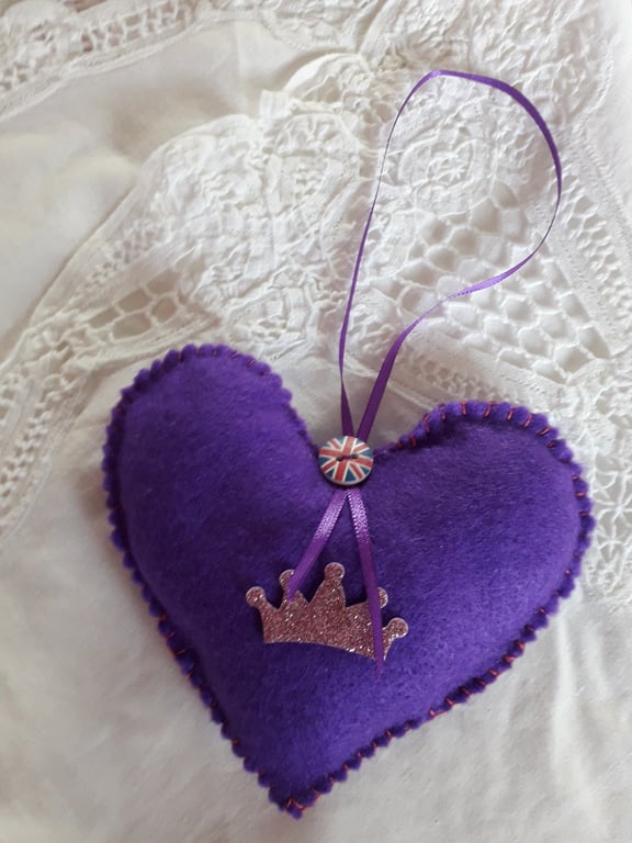 Purple Royal Heart