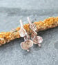 Sterling silver botanical earrings - Image 6