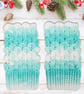 Crochet gloves. Turquoise and white dragon scale gloves. Fingerless gloves. - Image 8