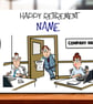 Personalised Retirement Card, work colleage, leaving, new job, manager, staff
