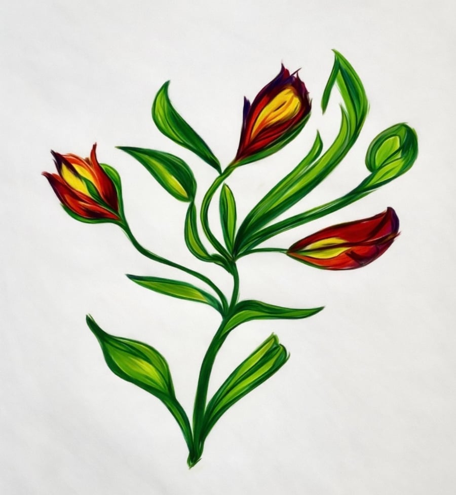 Spring flower sketch 