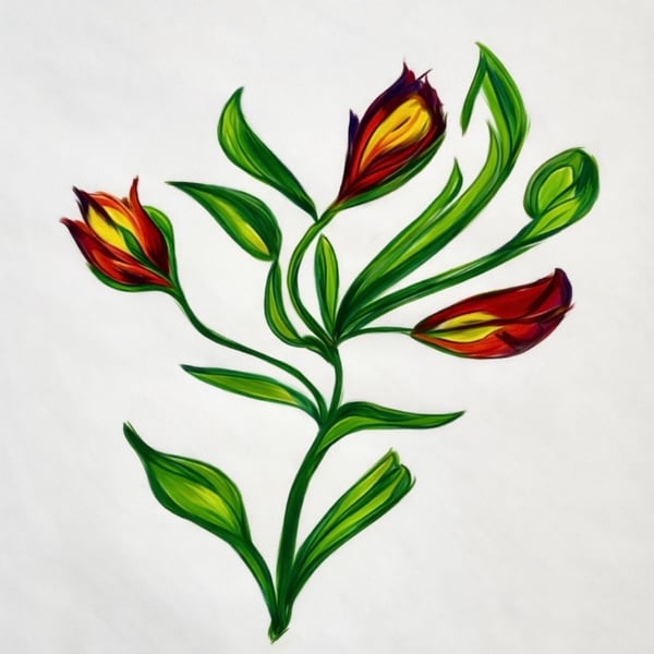 Spring flower sketch 