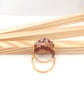 Light Amethyst Crystal Cluster Ring Set, Special Occasion Jewellery 