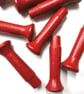 5 x RED PAINTED  6.2cm Shaker pegs - Image 1