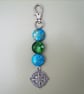 Compass Style Bag Charm - Keyring - Image 1