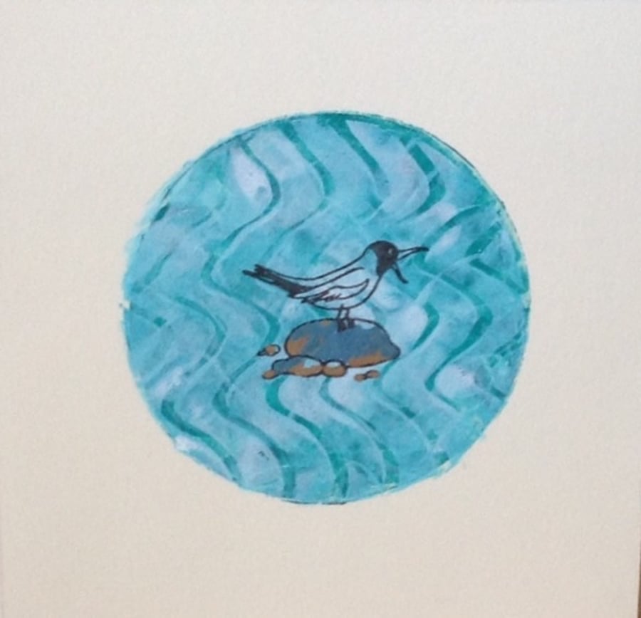 Seagull greetings card