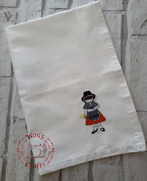 Welsh Lady Tea Towel