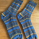 Highway Lights. Hand knitted socks 7-10UK