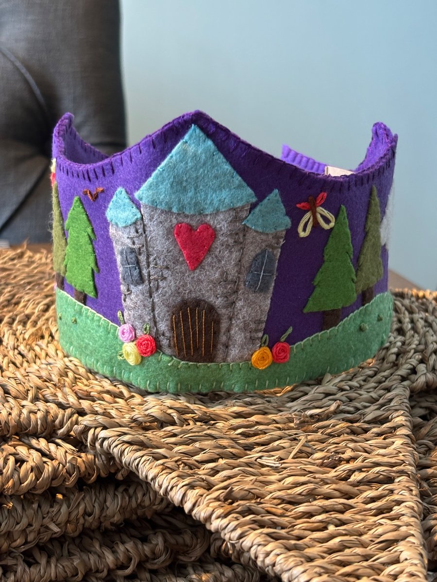 Fairy castle felt crown