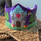 Fairy castle felt crown