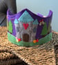 Fairy castle felt crown