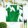 Snowdrops Christmas Card - Spring, birthday, for gardeners