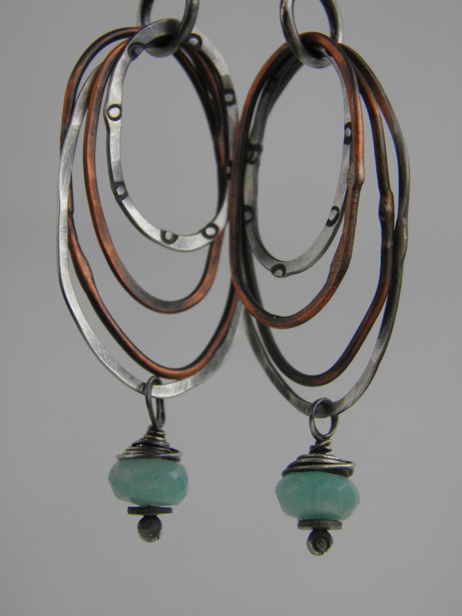 Amazonite Earrings Sterling Silver Earrings