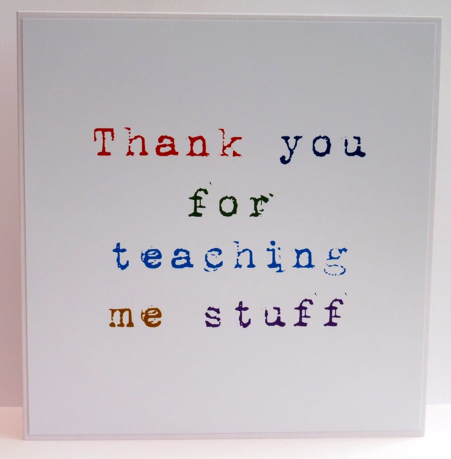 C2761 - Teacher Thank you Card